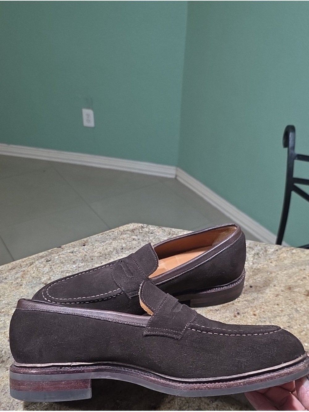 Meermin espresso brown suede superbuck loafers like new! - Picture 11 of 13